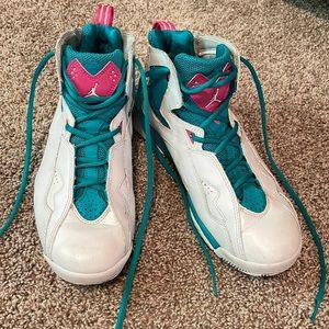 Nike Air Jordan True Flight White/Vivid Pink/Turbo Green